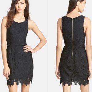 ASTR Floral Black Mini Dress